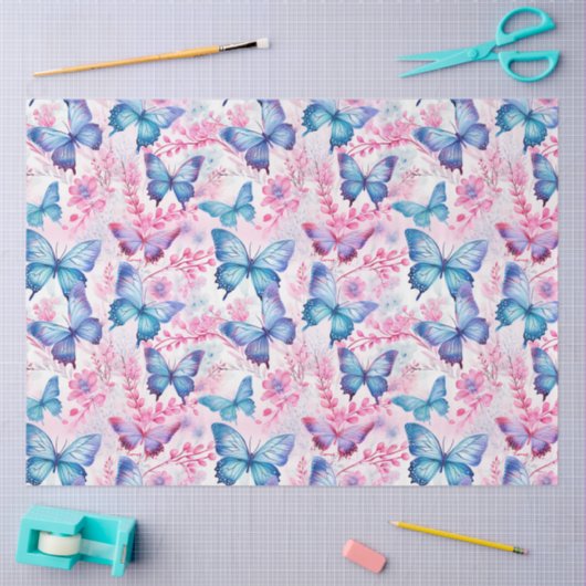 Butterfly Bliss Patroon Decoupage Tissuepapier (Craft)