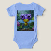 Butterfly Bliss: speelse Baby-T - shirts (Design achterkant)