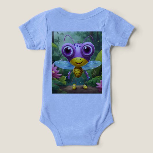 Butterfly Bliss: speelse Baby-T - shirts (Design achterkant)