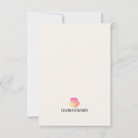 Butterfly Bliss Verjaardag Kaart (Achterkant)