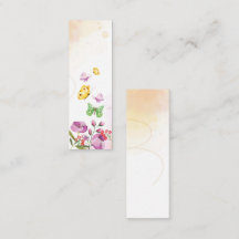 Butterfly Bloom Spring Mini Bladwijzer Belkaart