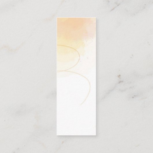 Butterfly Bloom Spring Mini Bladwijzer Belkaart Contactkaartje (Achterkant)