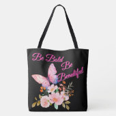 Butterfly & Blooms Nature Tote Bag (Achterkant)