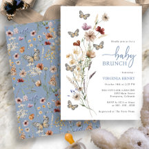 Butterfly Blue Baby shower