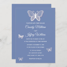 Butterfly Blue Cornflower Wedding Butterflies