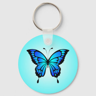 Butterfly Blue Insect Illustratie-20284 Sleutelhanger