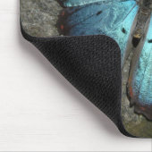 Butterfly Blue-with-quote Muismat (Hoek)