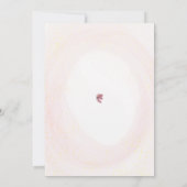 Butterfly Blush Tender Waterverf Baby Meisje Douch Kaart (Achterkant)