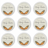  Butterfly Body Butter 2.5" Productlabel Sticker (Voorkant)
