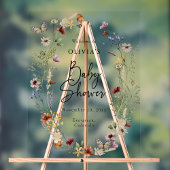 Butterfly Boho Baby shower Acryl teken Acryl Bord