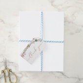 Butterfly Boho Foliage Wreator Dank je wel Cadeaulabel (Met Touw)