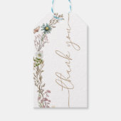 Butterfly Boho Foliage Wreator Dank je wel Cadeaulabel (Voorkant)