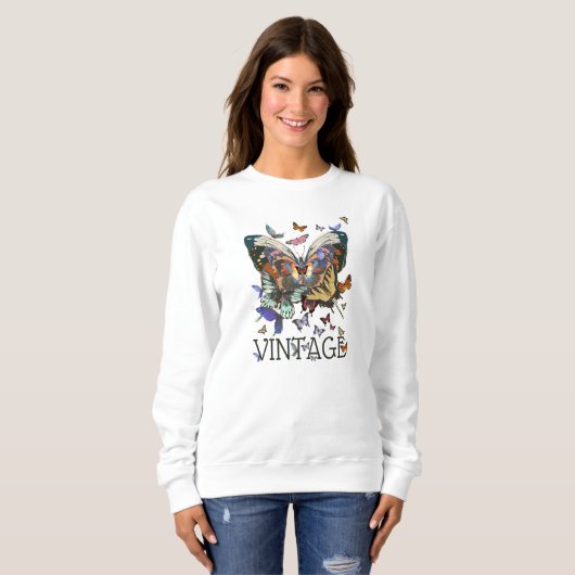  Butterfly Boho Sweatshirt (Voorkant volledig)