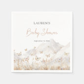 Butterfly Boho Wildflower Baby shower Servet (Voorkant)