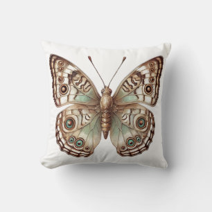 Butterfly Botanical Natuur Geïnspireerde Kunst Kussen