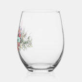 Butterfly Botanicals Gepersonaliseerde elegante bl Wijnglas Zonder Voet (Links)