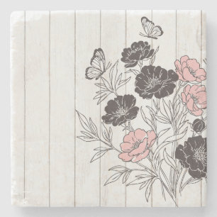 Butterfly Bouquet Stenen Onderzetter