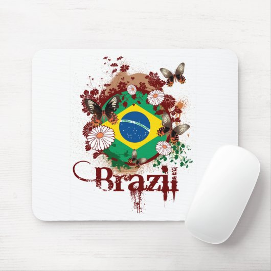 Butterfly Brazilië Muismat (Met muis)