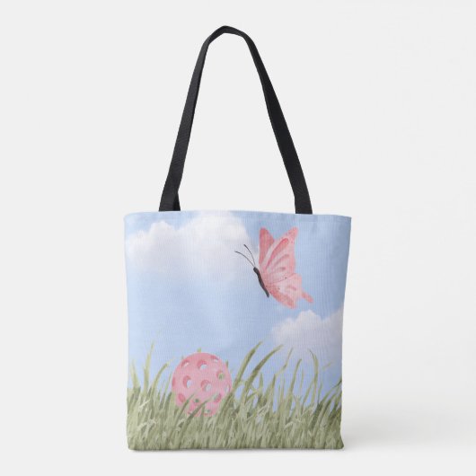 Butterfly Breeze Pickleball Canvas tas (Achterkant)