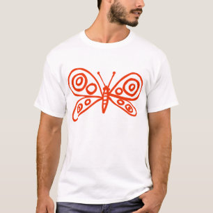 Butterfly - Brick Red T-shirt