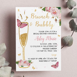Butterfly Bridal Shower Invitation Garden Party Kaart