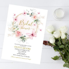 Butterfly Bridal Shower uitnodiging