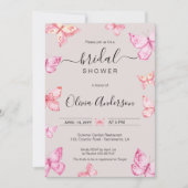 Butterfly Bridal Shower-uitnodigkaart Kaart (Voorkant)