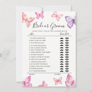 Butterfly Bride of Groom game volledig bewerkbaar Kaart