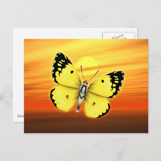 Butterfly Briefkaart (Voorkant / Achterkant)