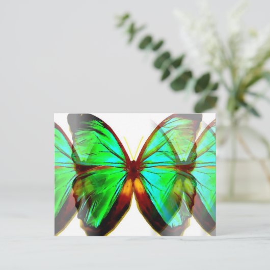 Butterfly Briefkaart (Staand voorkant)