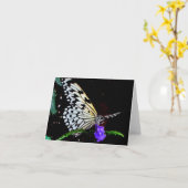 Butterfly-briefkaart Kaart (Gele Bloem)