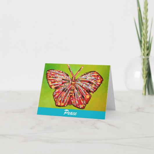 Butterfly-briefkaart Kaart (Voorkant)