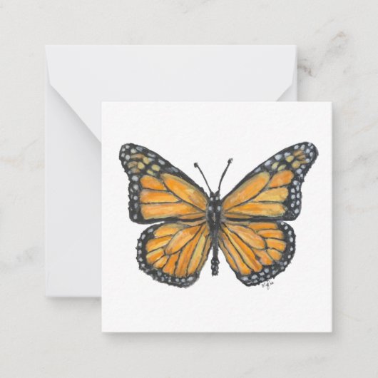 Butterfly-briefkaart Notitiekaartje (Voorkant)