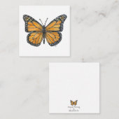 Butterfly-briefkaart Notitiekaartje (Voorkant / Achterkant)