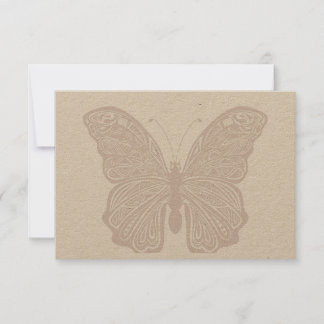 Butterfly-briefkaart Notitiekaartje