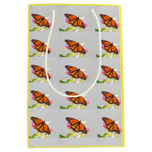 Butterfly Bright Gift Bag (gemiddeld) Medium Cadeauzakje (Voorkant)
