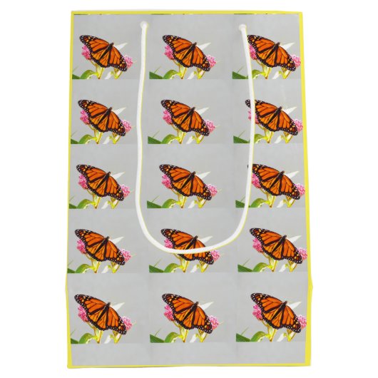 Butterfly Bright Gift Bag (gemiddeld) Medium Cadeauzakje (Achterkant)