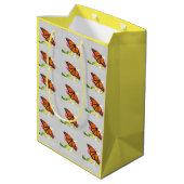 Butterfly Bright Gift Bag (gemiddeld) Medium Cadeauzakje (Achterkant Gekanteld)