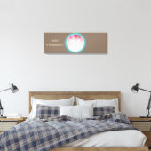 Butterfly Bubbles Canvas Afdruk (Insitu (Slaapkamer))