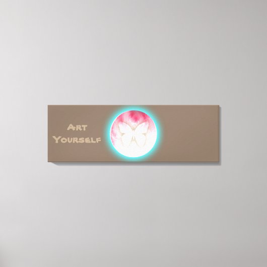 Butterfly Bubbles Canvas Afdruk (Voorkant)