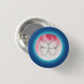 Butterfly Bubbles Ronde Button 3,2 Cm (Voorkant /achterkant)