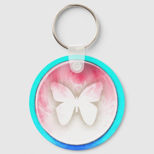 Butterfly Bubbles Sleutelhanger (Voorkant)