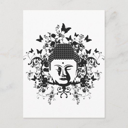 Butterfly Buddha Briefkaart (Voorkant)