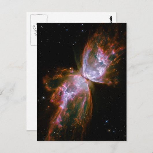 Butterfly / Bug Nebula (Hubble Telescope) Briefkaart (Voorkant / Achterkant)
