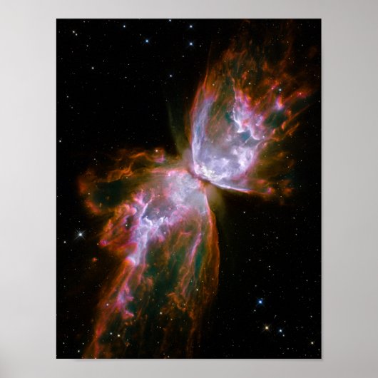 Butterfly / Bug Nebula (Hubble Telescope) Poster (Voorkant)