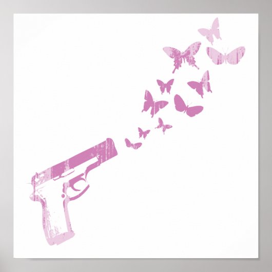 BUTTERFLY BULLETS (PINK) Faded.png Poster (Voorkant)