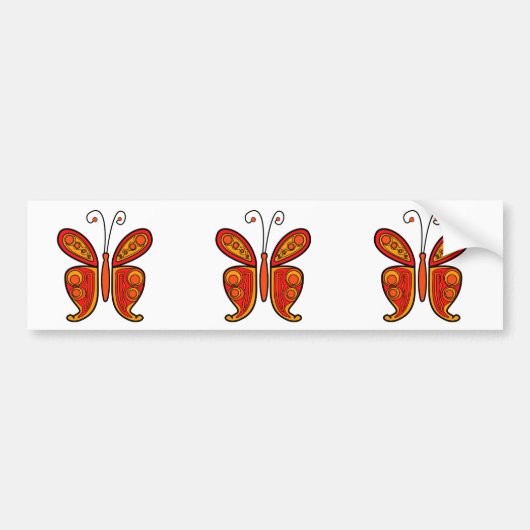 Butterfly Bumpersticker (Voorkant)