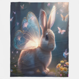 Butterfly Bunny Fleece Deken