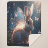 Butterfly Bunny Sherpa Deken (Voorkant)