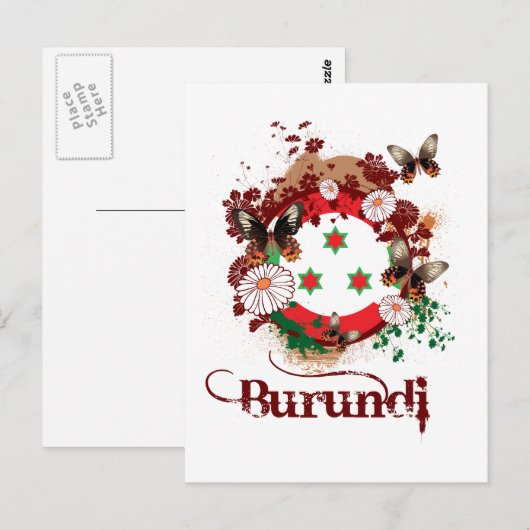 Butterfly Burundi Briefkaart (Voorkant / Achterkant)
